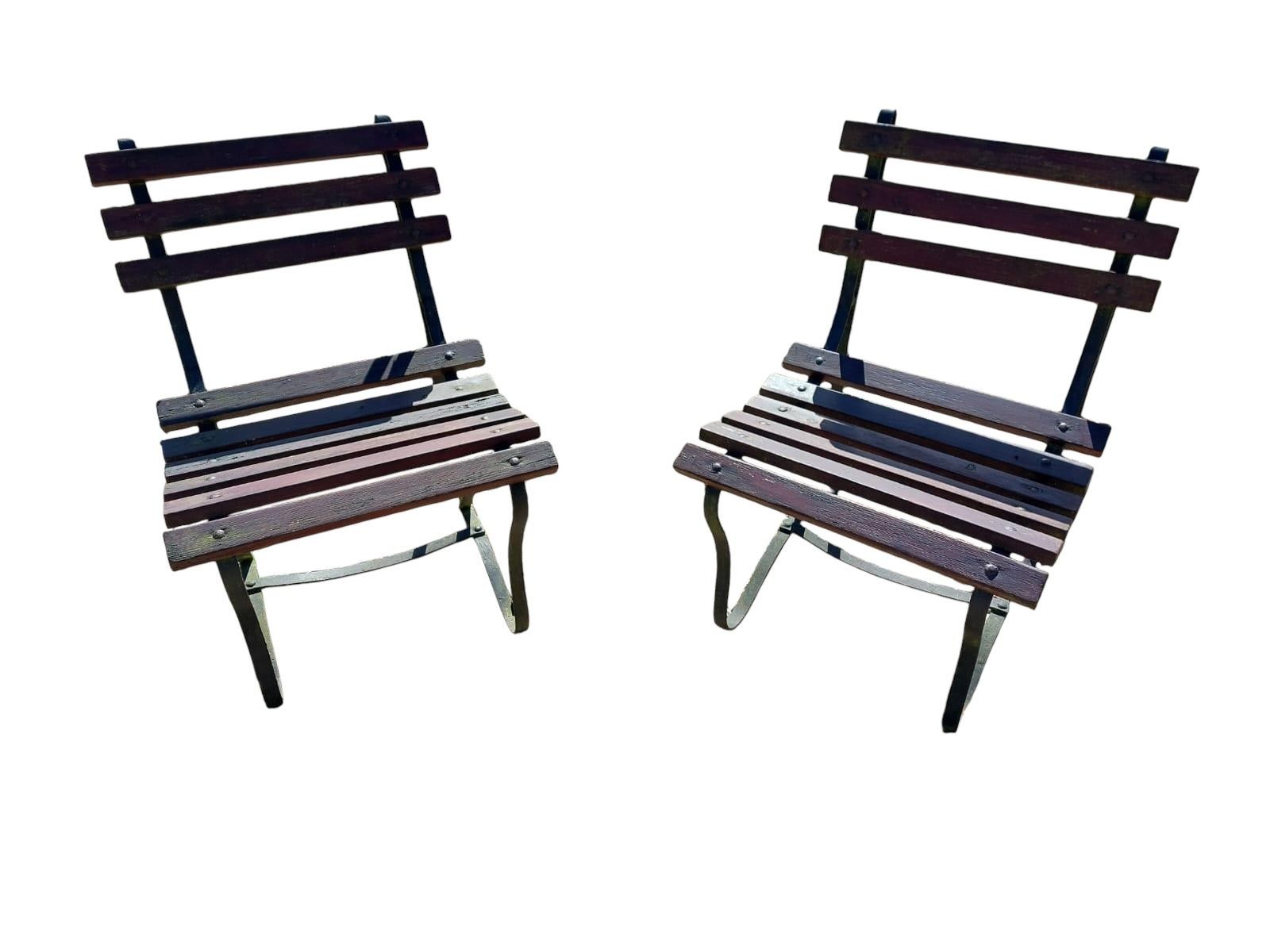 Two slat seat & back chairs - Image 2 of 3