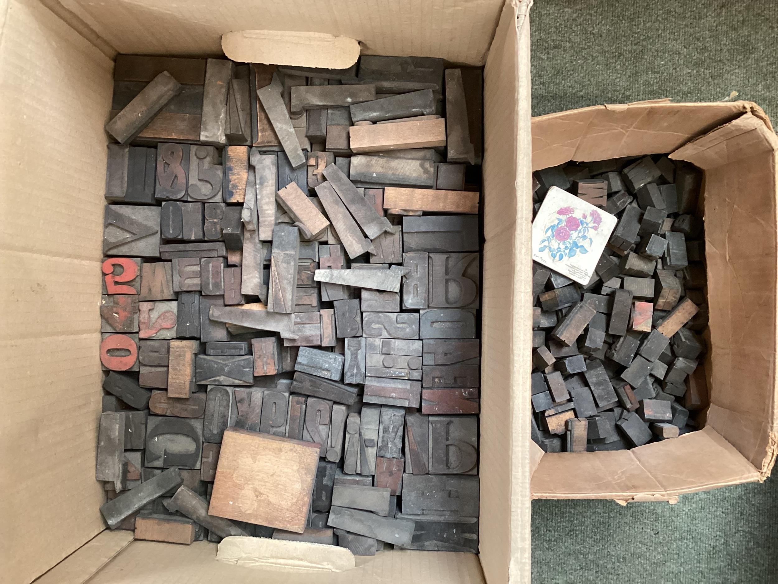 A very large collection of old printing blocks, Fawley Manor cellar Clearance