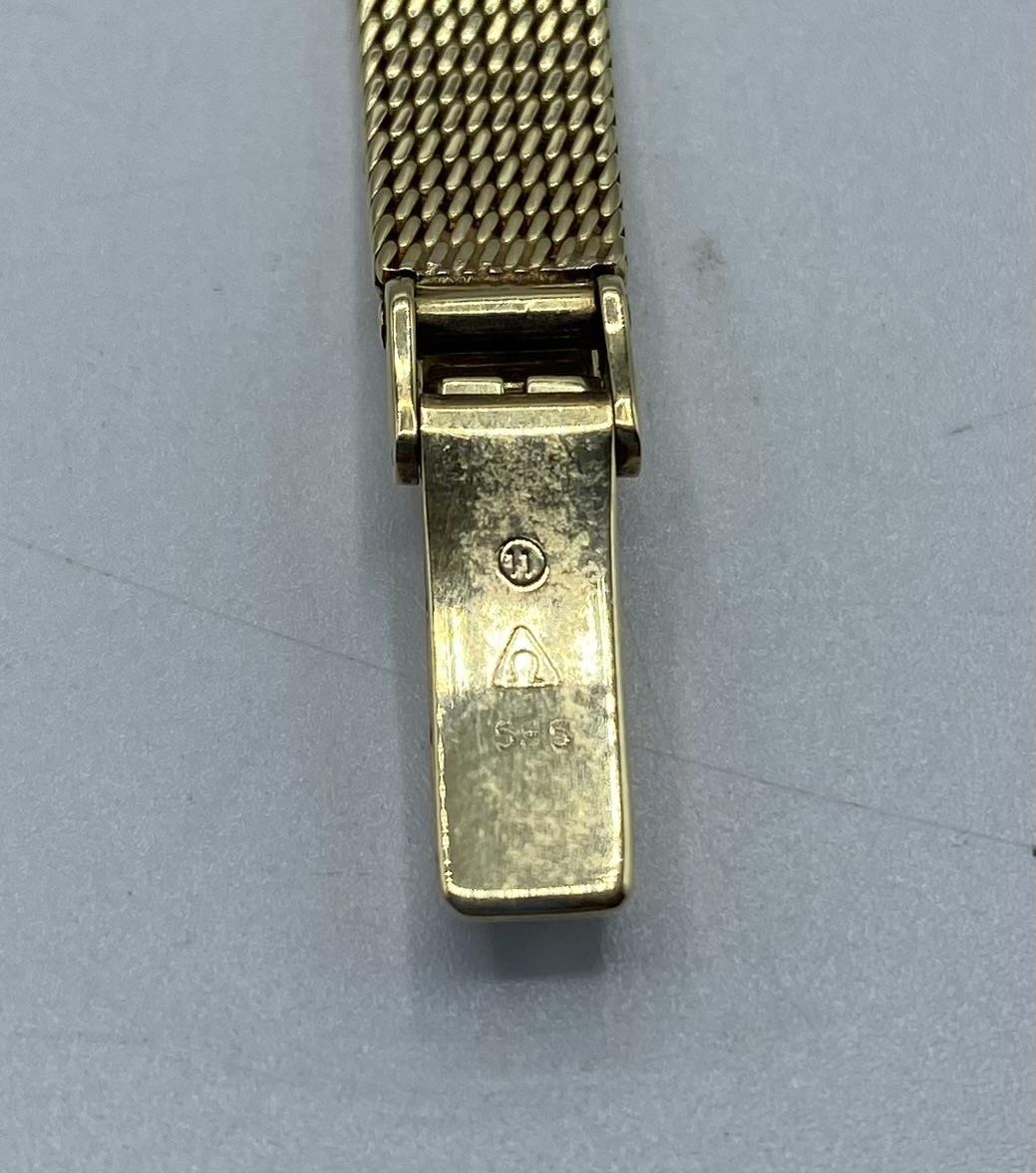 A 9ct gold cased Omega automatic deVille on a 14ct gold bracelet strap. 25g. - Image 3 of 6