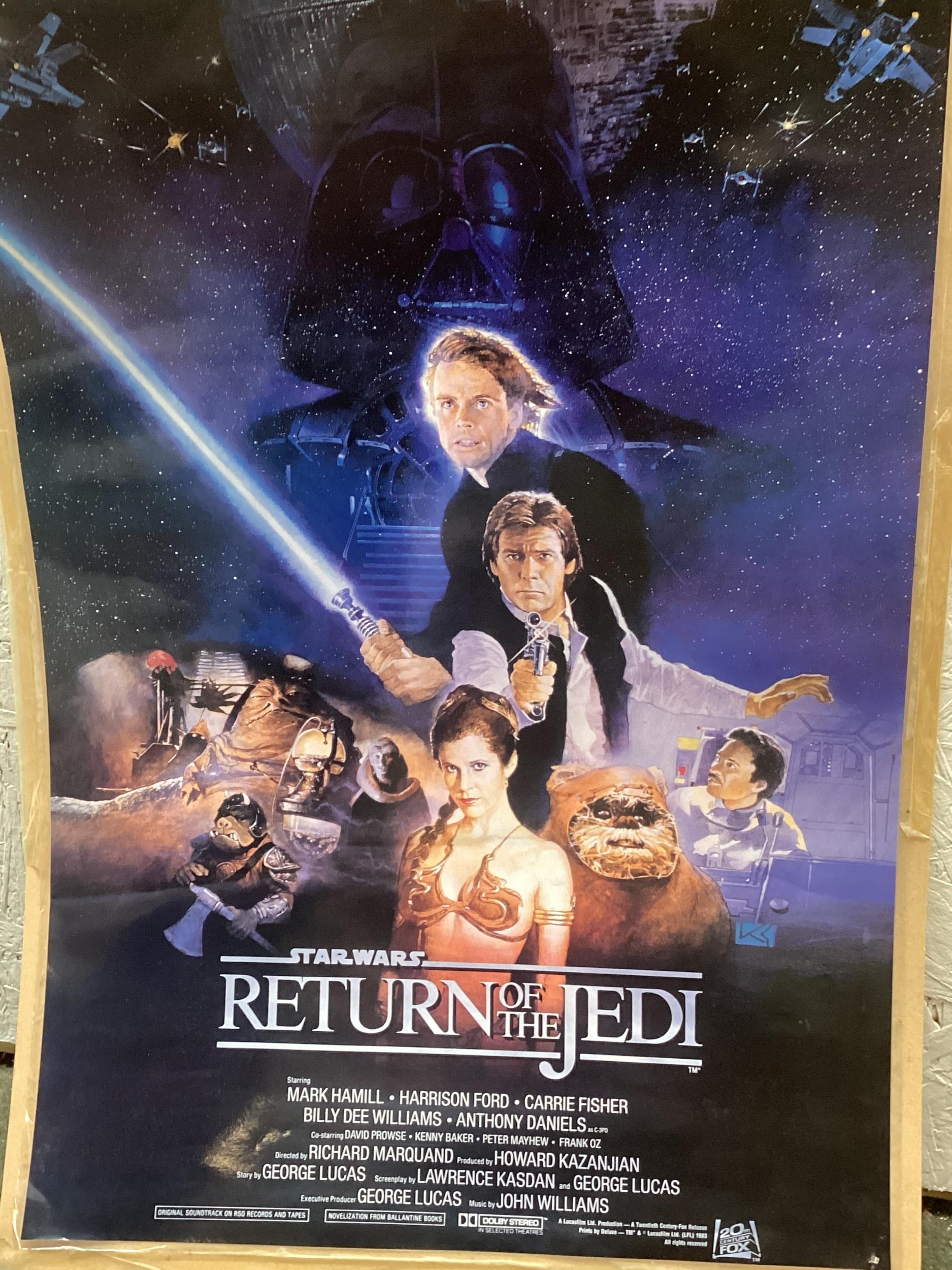 STAR WARS, three laminated Star Wars Posters. Special Edition The Empire Strikes Back, Return Of The - Image 5 of 7