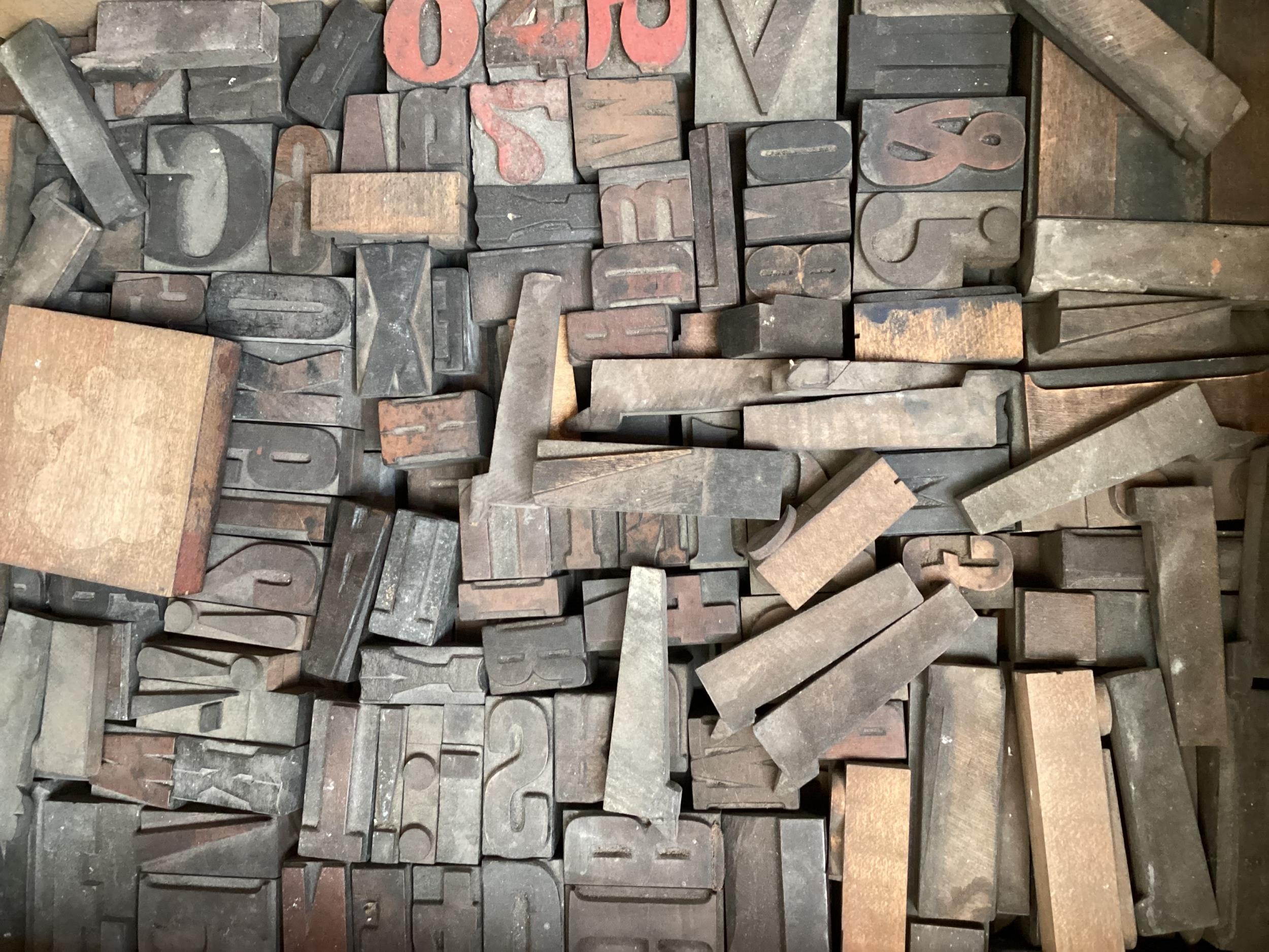 A very large collection of old printing blocks, Fawley Manor cellar Clearance - Image 2 of 3