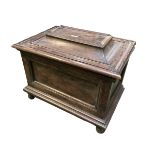 Four small tables, all in worn condition: A small rustic pine occasional table with rising lid and