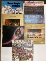 Vinyl records, x 7. Deep Purple. See photos for Album Covers. Condition varying sold as found