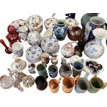 A quantity of general china, to include Masons Ironstone Denmark, etc