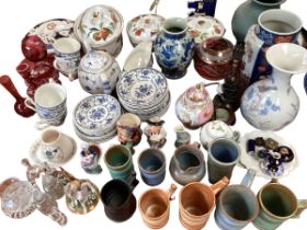 A quantity of general china, to include Masons Ironstone Denmark, etc