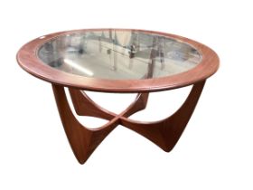 A small circular coffee table, possibly GPLAN 84cm diameter approx