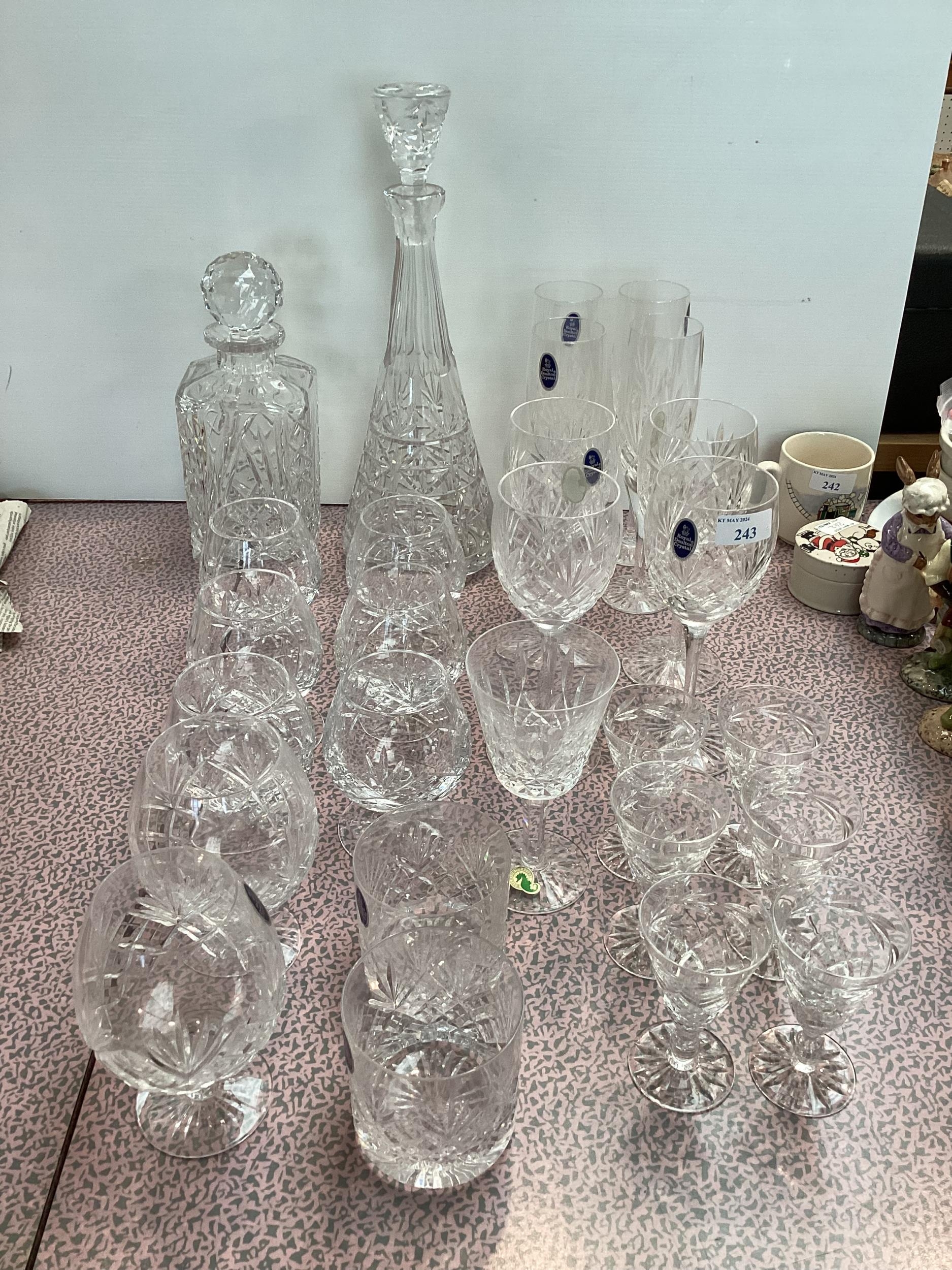 A quantity of general china and glass items, to include Royal Doulton crystal etc etc, see all - Image 2 of 14