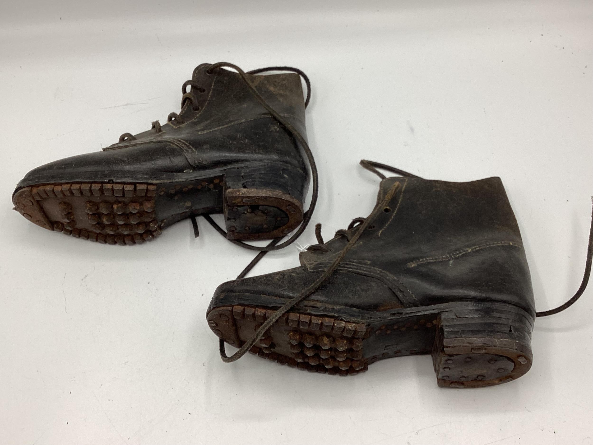 A pair of Victorian girls leather lace up boots; Fawley Manor Clearance - Image 4 of 4