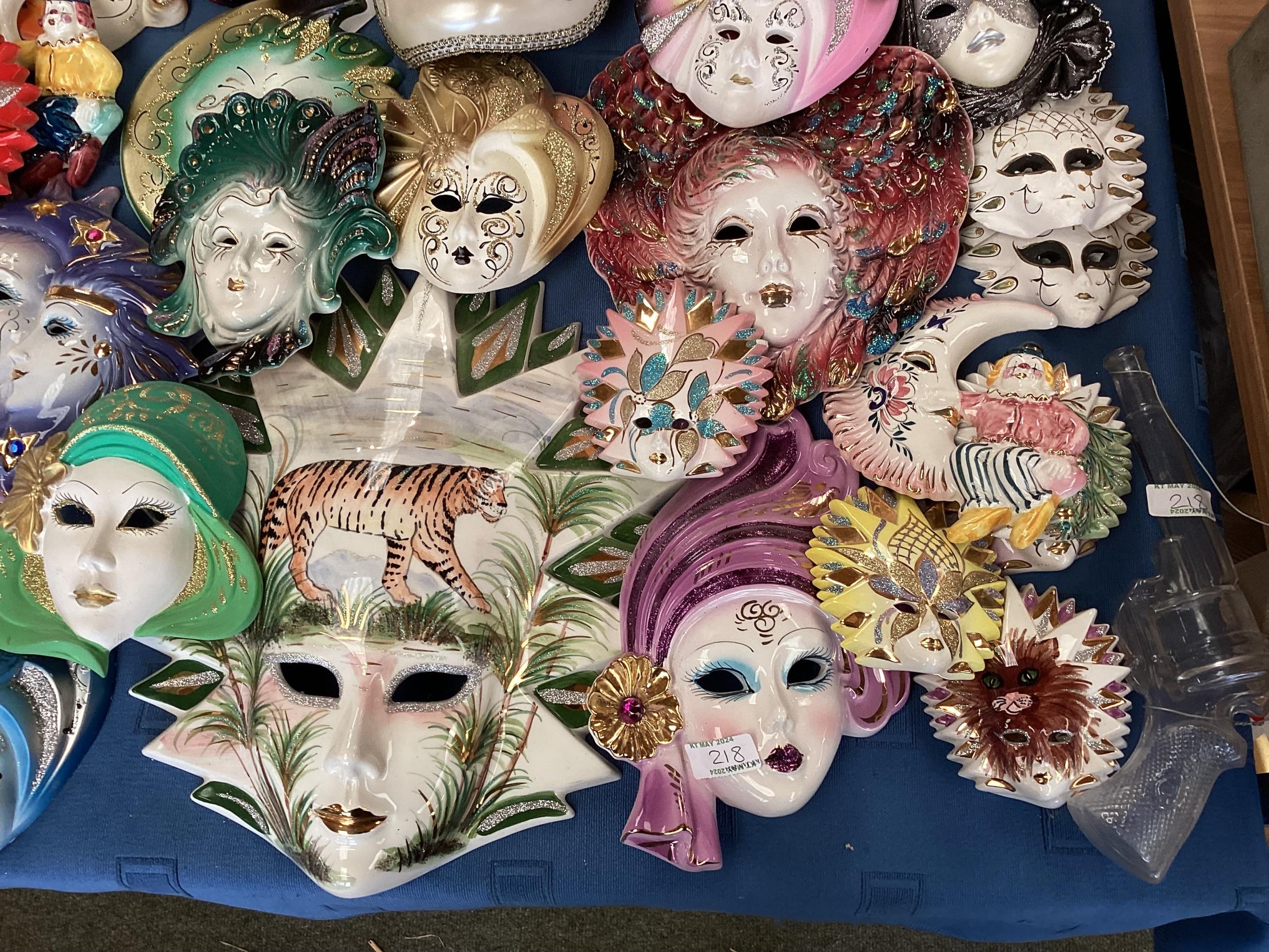 Approx 50 Venetian style masks, see images for details - Image 2 of 7