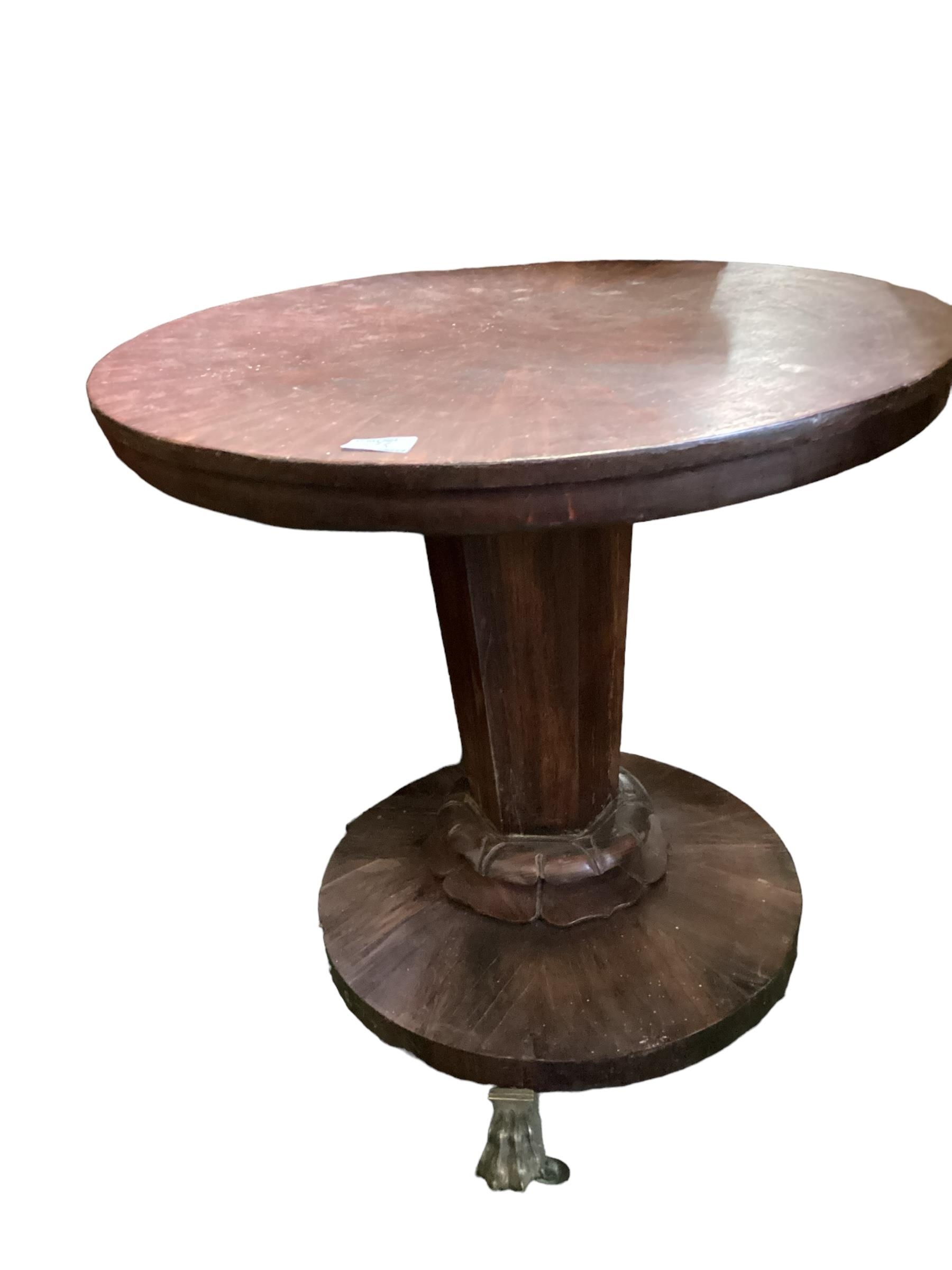 AC19th mahogany part wash stand 78cmH and a small Two tier octagonal occasional table (63cm H), - Image 4 of 6