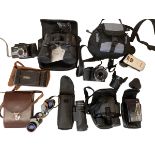 A quantity of cameras to include box Browning, all as found