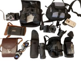 A quantity of cameras to include box Browning, all as found