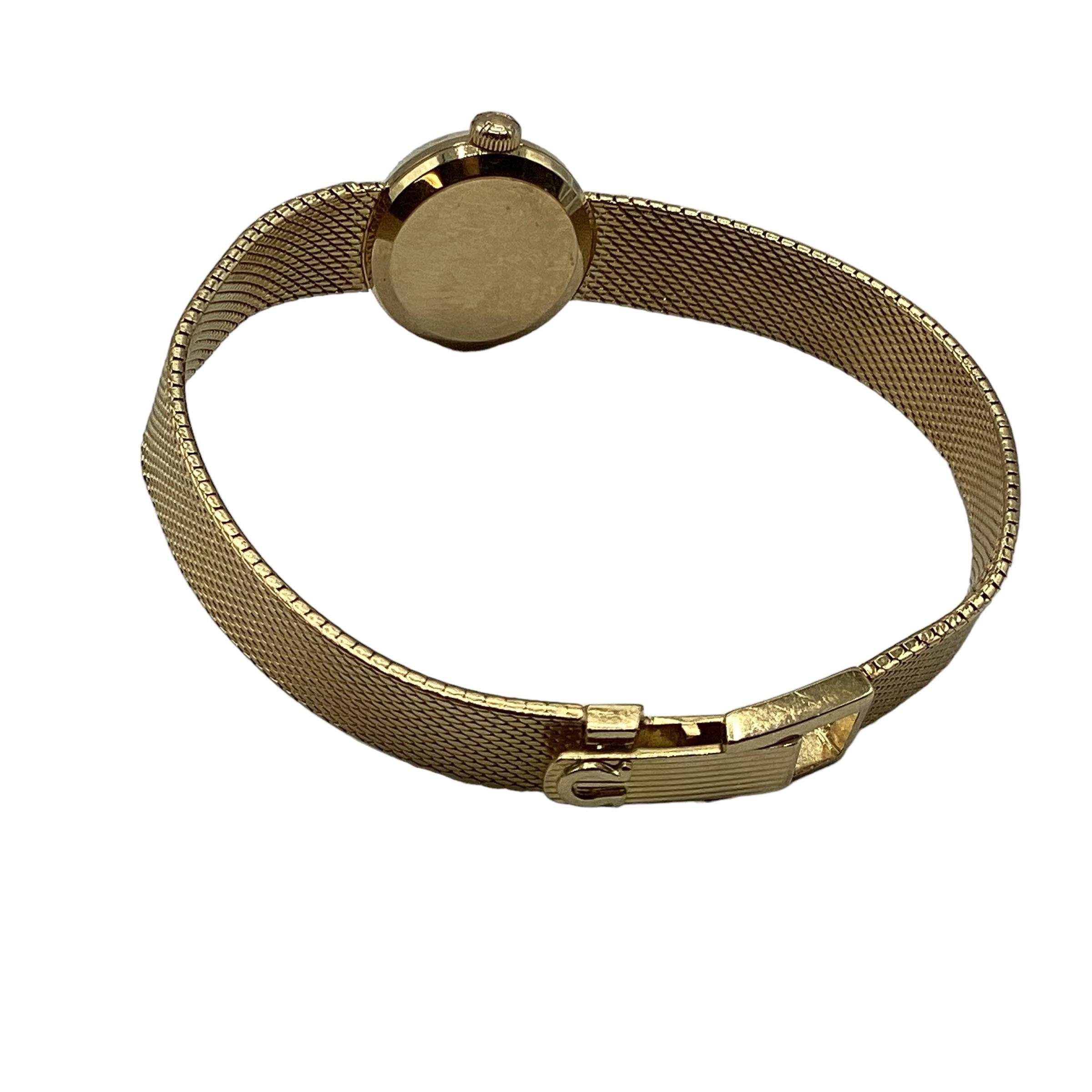 An 18ct gold cased Omega Ladies wrist watch on integral gold bracelet strap, with continental - Image 3 of 4