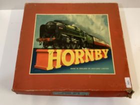 A Hornby train Tank Goods Set No 45 Gauge O, some wear to original box,