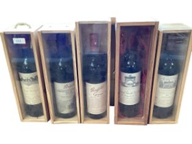 Five bottles of red wine, to include Calon-Segur, see all images