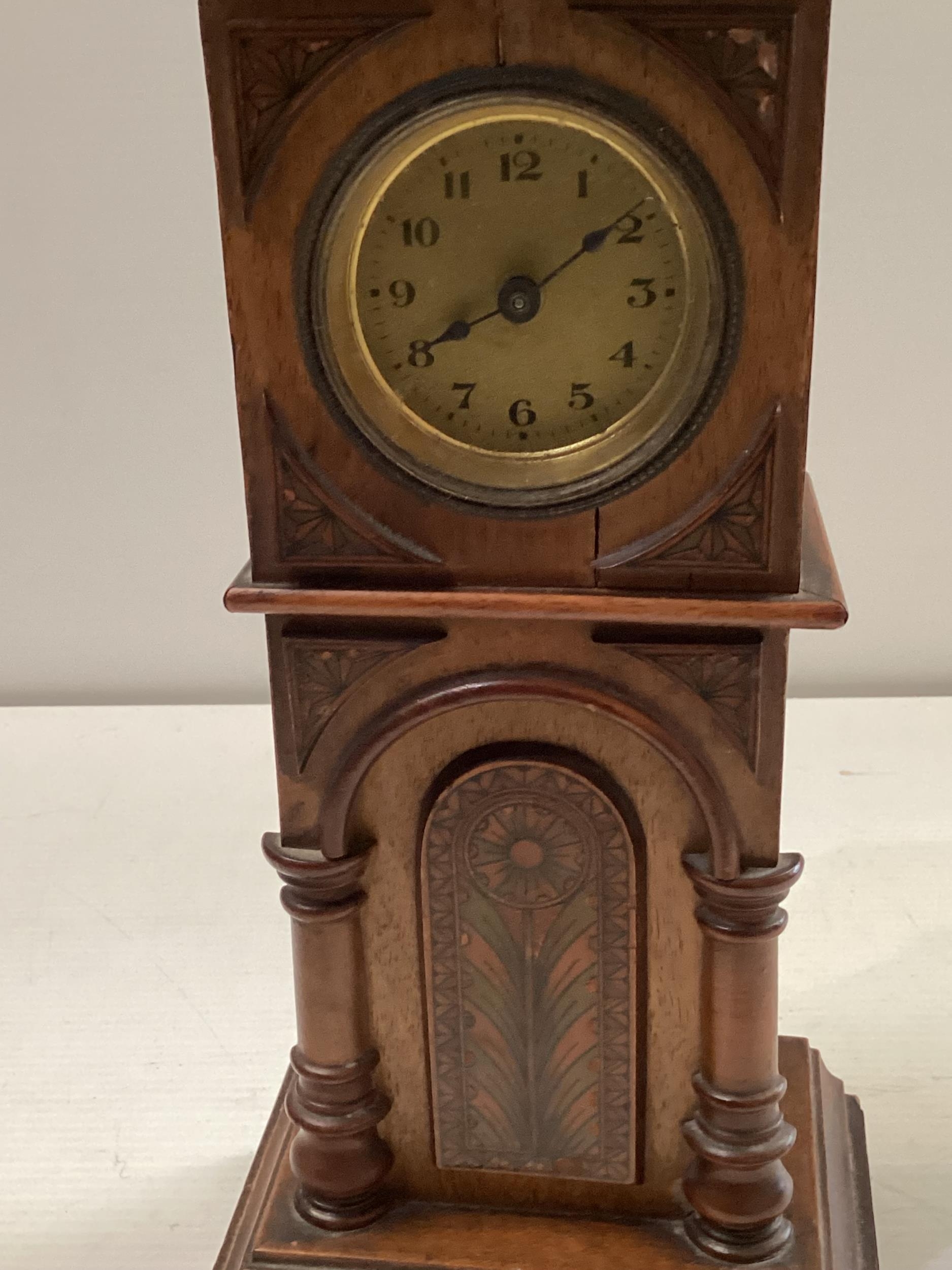 A miniature long case clock - Image 3 of 4