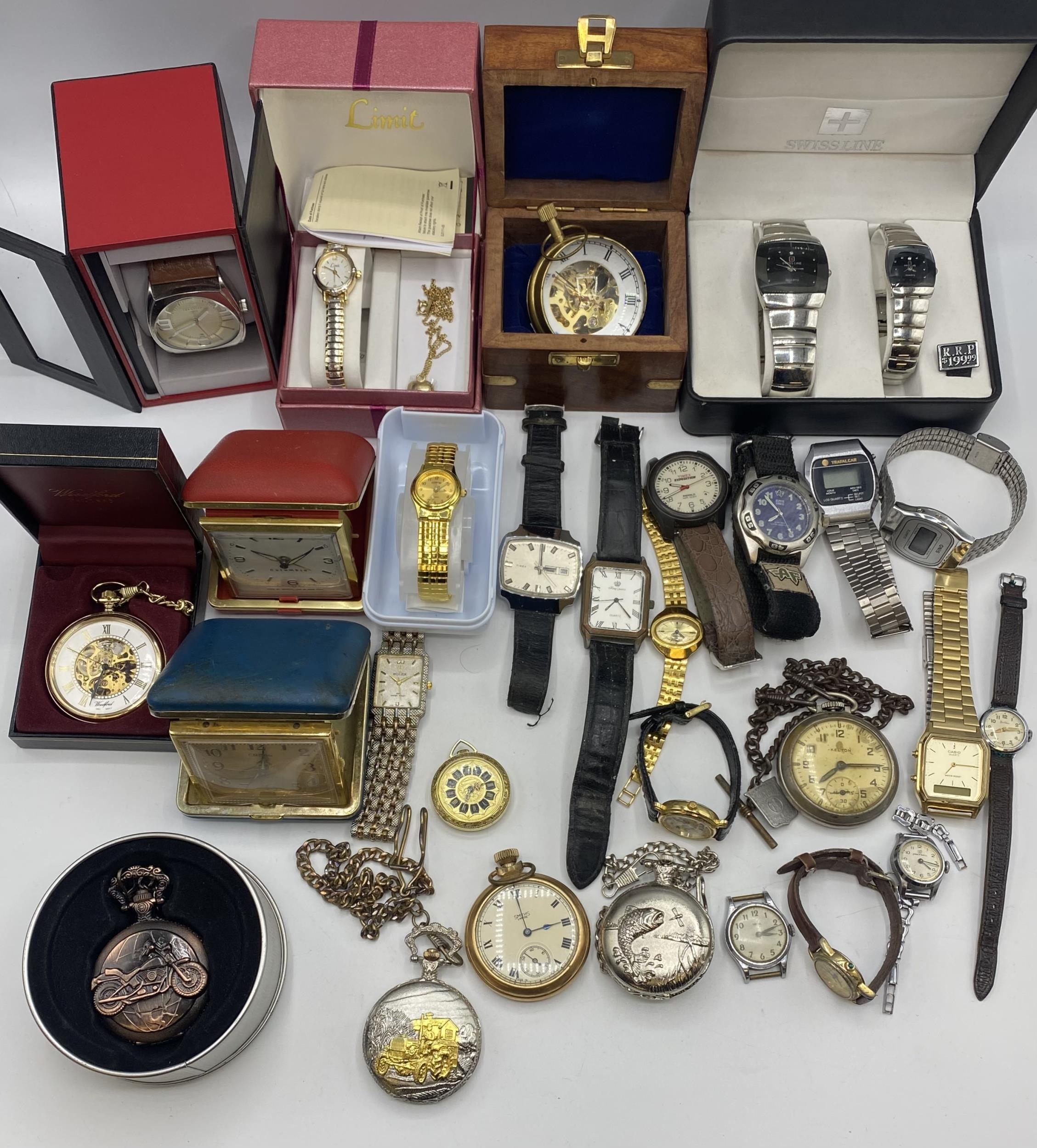 A collection of High Street fashion and vintage watches to include Smiths.