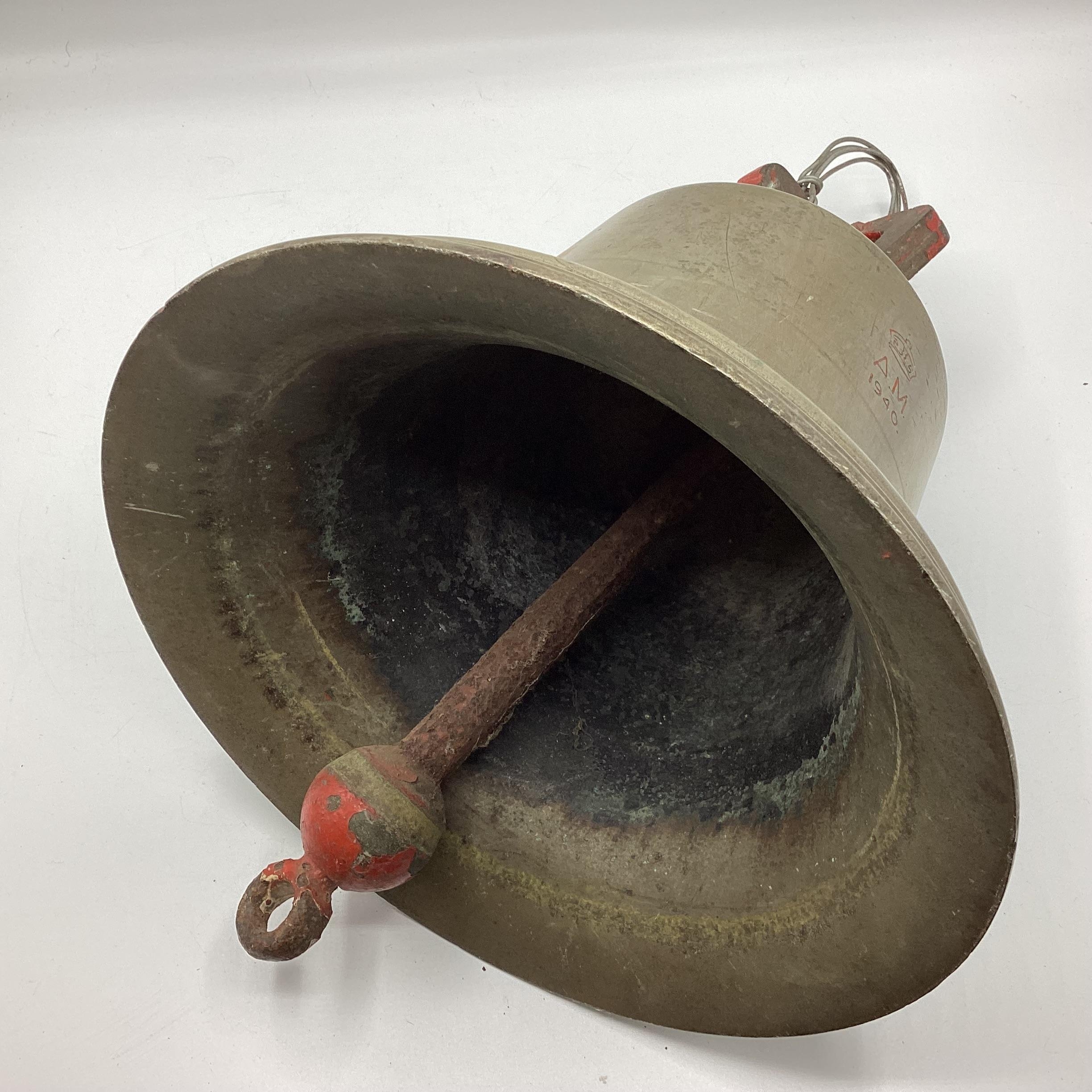 A large Second world War Royal Air Force, Air Ministry 'scramble bell' dated 1940 marked with - Image 5 of 5
