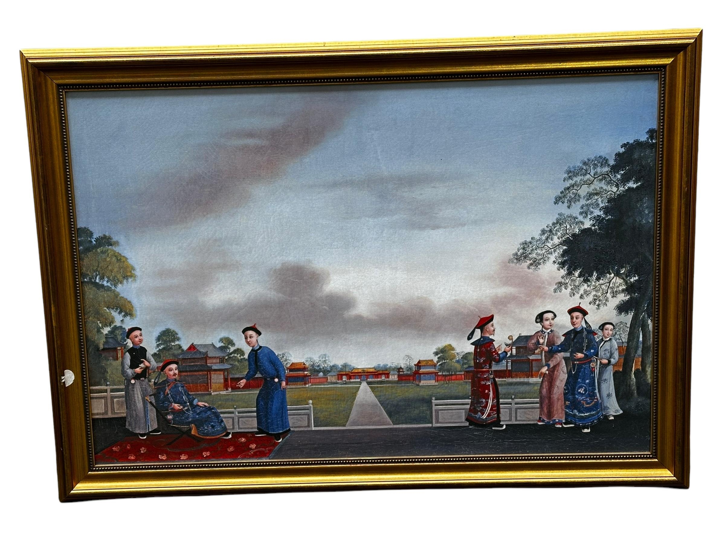 A Set of six C20th gilt framed reproduction copy prints, "Views of Chinese social life", from the - Image 8 of 8