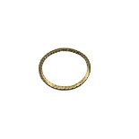 An unmarked yellow metal rope twist wedding band. Size M. 0.95g.