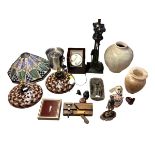 A quantity of various collectables, house clearance to include a jewellery display, ice bucket, a