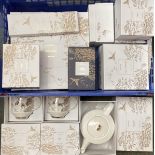A quantity of boxed china " Fine China, John Lewis", see all images