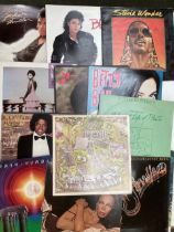Vinyl records, circa 46. See photos for a selection of albums, Various albums, to include, Michael