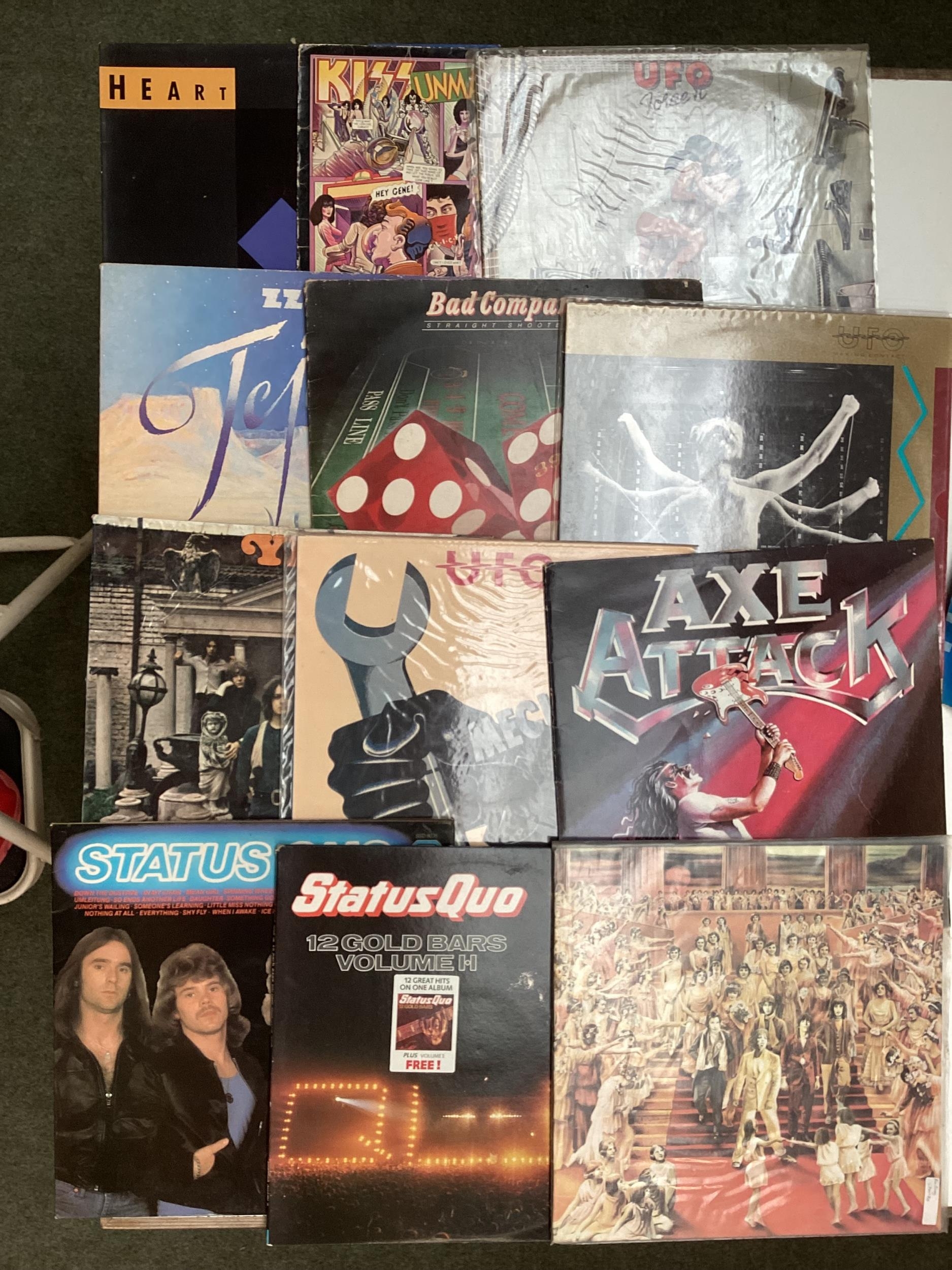 Vinyl records, circa 31. See photos for a selection of albums. To include, Status Quo, Bon Jovi, Def - Image 2 of 6