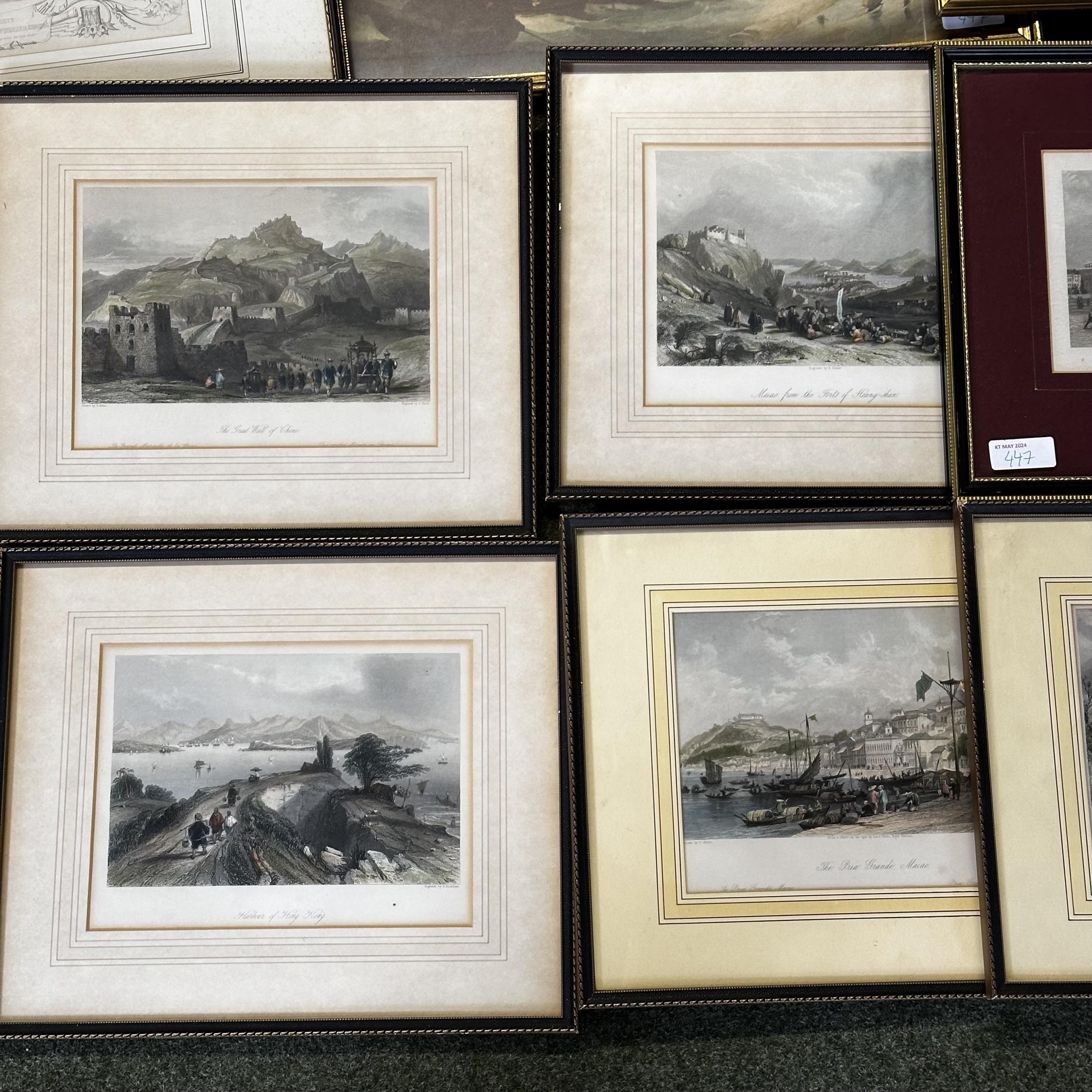 A quantity of various framed and glazed pictures and prints, to include a pair of framed and - Image 4 of 8