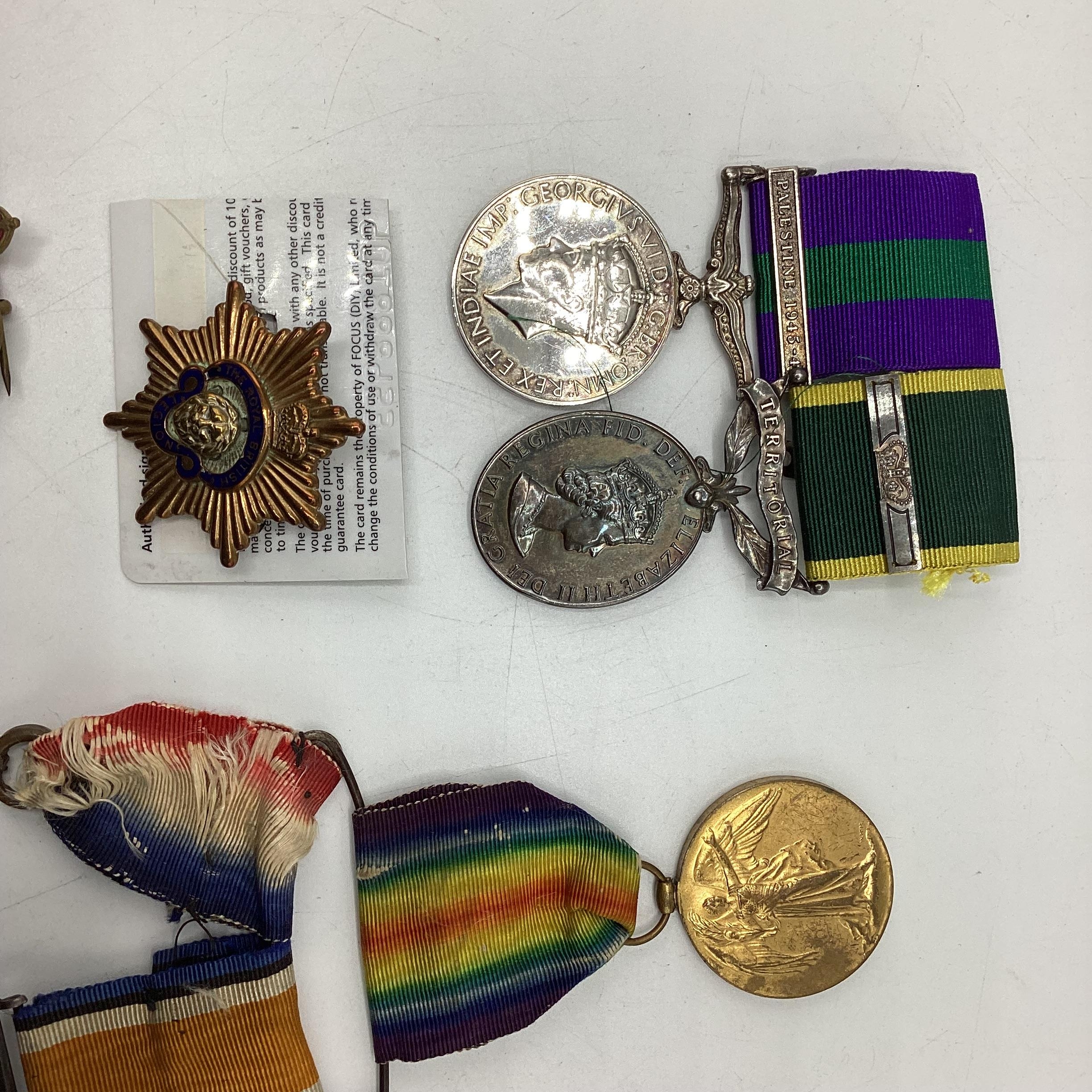A World War I trio of medals to PNR M.Whale Royal Engineers together with medal group 'General - Image 4 of 7