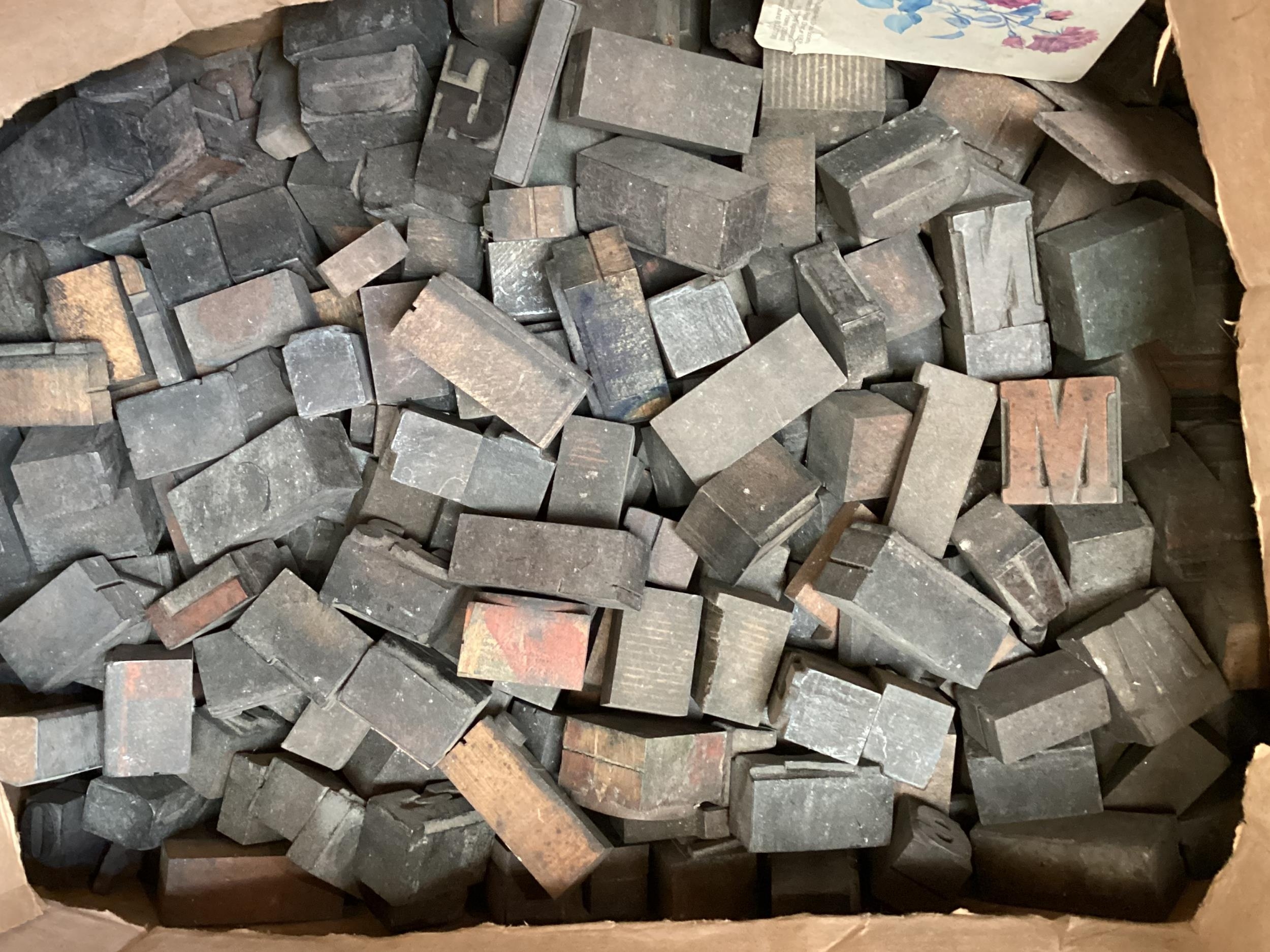 A very large collection of old printing blocks, Fawley Manor cellar Clearance - Image 3 of 3