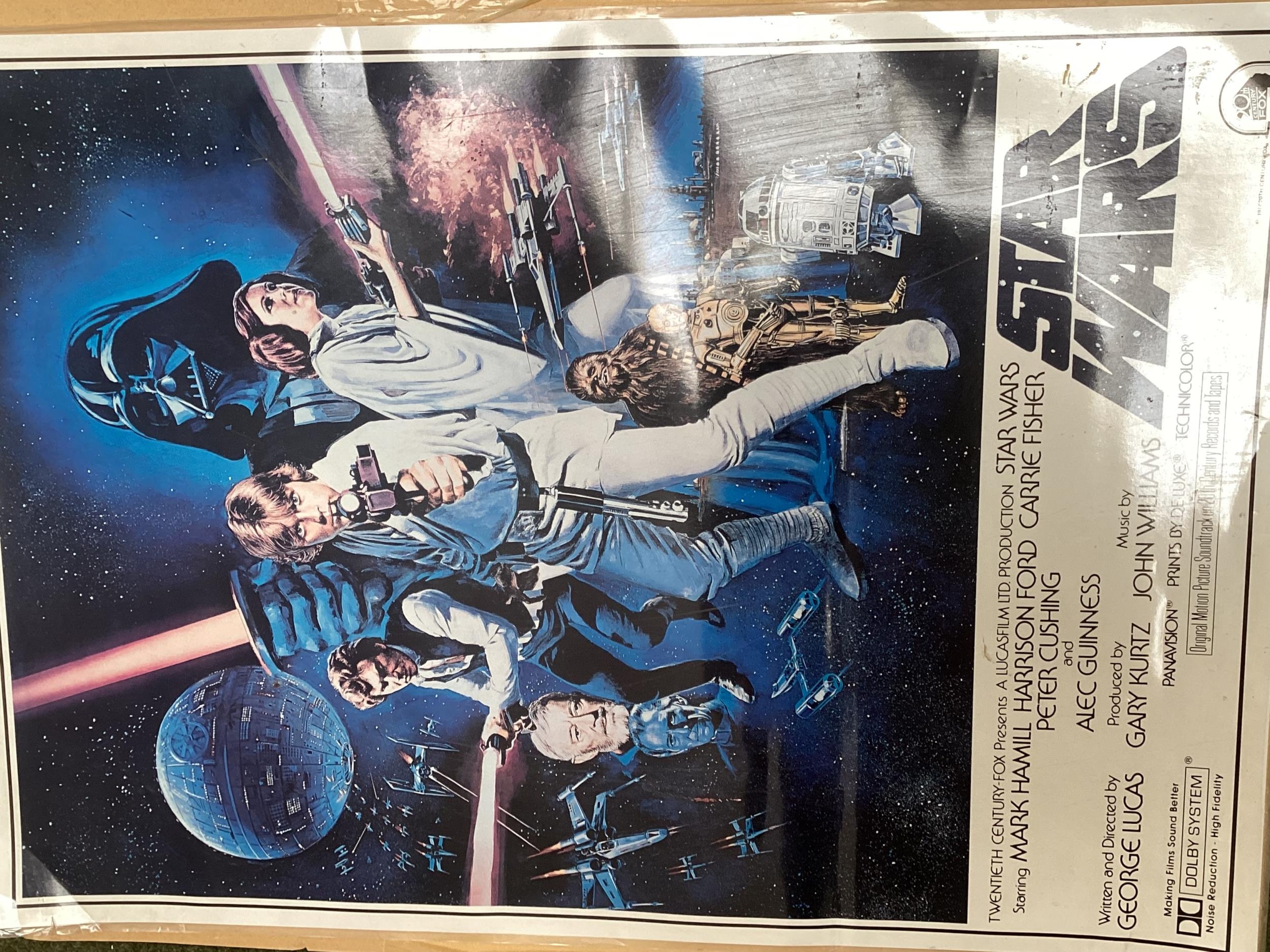 STAR WARS, three laminated Star Wars Posters. Special Edition The Empire Strikes Back, Return Of The - Image 4 of 7