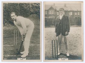 Essex C.C.C. Two Godfrey Phillips ‘Pinnace’ premium issue cabinet size mono real photograph plain