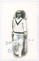 William ‘Bill’ Voce. Nottinghamshire & England 1927-1952. Original mono real photograph postcard