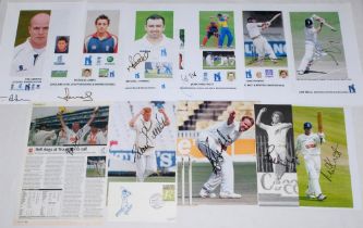 Warwickshire county player photographs 1980s-2010s. A selection of twenty nine colour and mono press