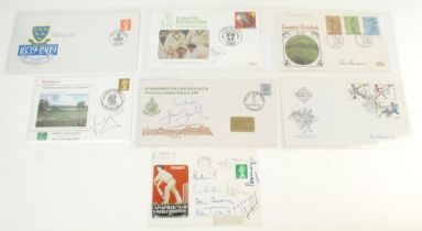 Signed First Day Covers. Selection of seven first day covers covering the period 1976-2004, signed