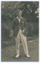 Frank Bramley Watson. Lancashire 1920-1937. Early sepia real photograph postcard of Watson