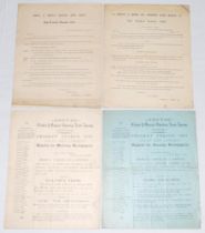 ‘Groves Cricket & General Sporting News Agency, Sheffield’. Two four page ‘Final Revised List of