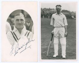 John Buckingham. Warwickshire 1933-1939. Original mono real photograph postcard of Buckingham,