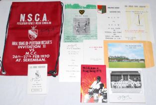 M.C.C. tour to Ceylon and the Far East 1969/70. A collection of ephemera collected by Geoff