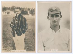 Hampshire C.C.C. Two Godfrey Phillips ‘Pinnace’ premium issue cabinet size mono real photograph