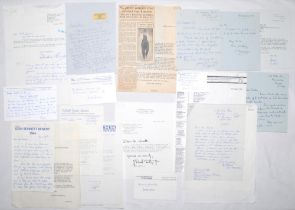 Warwickshire C.C.C. miscellaneous correspondence 1950s-1990s. A selection of approx,. twenty letters