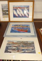 Lewis - Fishing trip, limited edition print, numbered 107/850, signed, titled and numbered in pencil