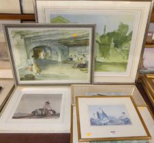 William Russell Flint (1880-1969) - Fine Art Trade Guild Lithograph with blind stamp and signed in