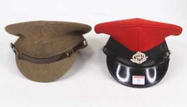 An Elizabeth II Royal Military Police hat, maker J Compton Sons & Webb Ltd, London, together with
