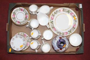 A collection of ceramics to include Royal Worcester Royal Garden pattern tea wares, and double gourd