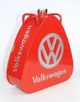 A reproduction Volkswagen advertising fuel can