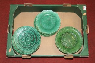 A collection of various Victorian and later relief moulded cabbage pattern plates 22 in total.Four