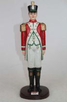 A cast iron model of a soldier, h.41cm