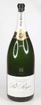 Pol Roger NV brut champagne, methuselah bottle (lacking contents)